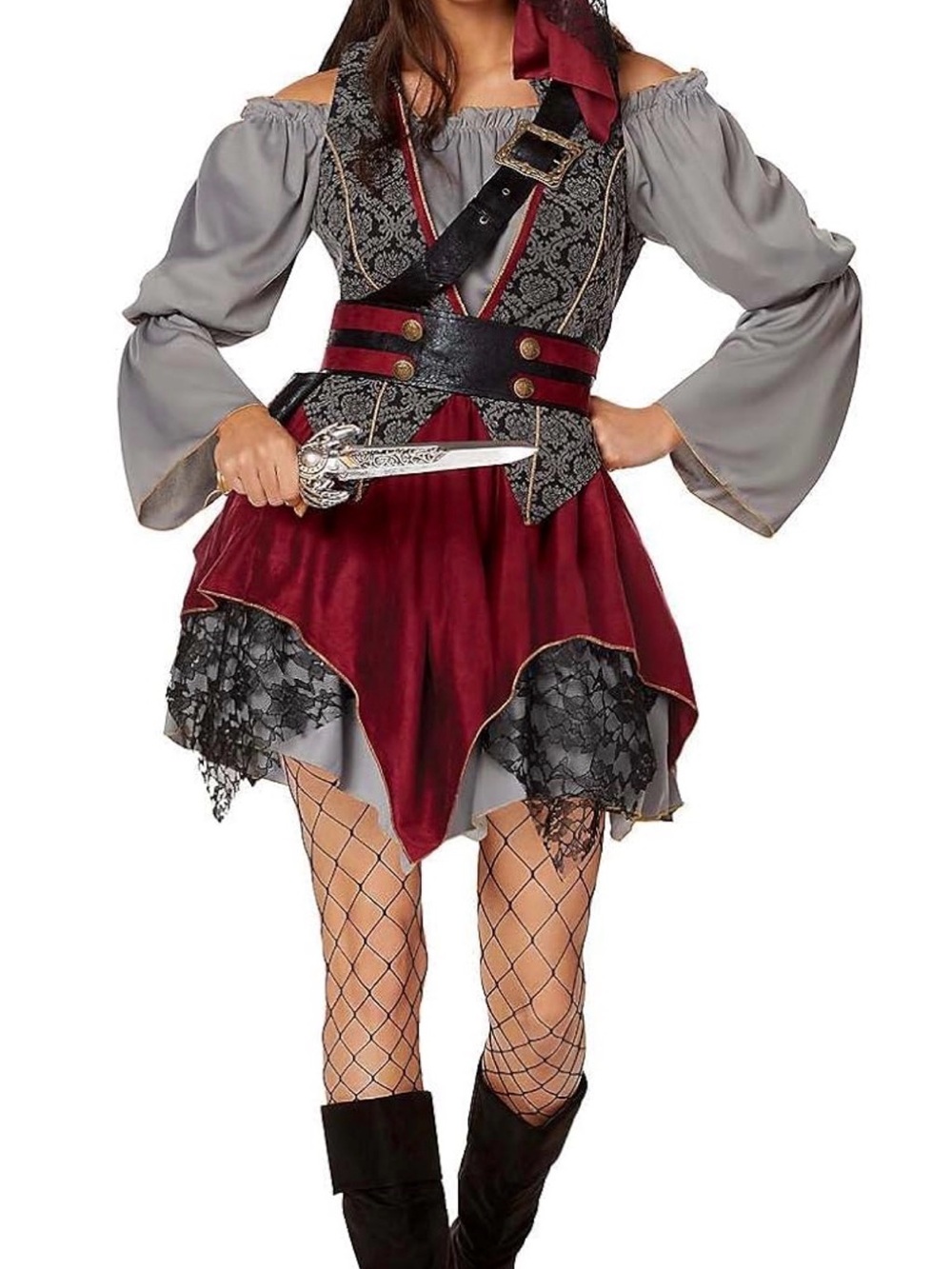 Adult Castaway Cutie Pirate Costume - size Xlarge 14–16 adult costume